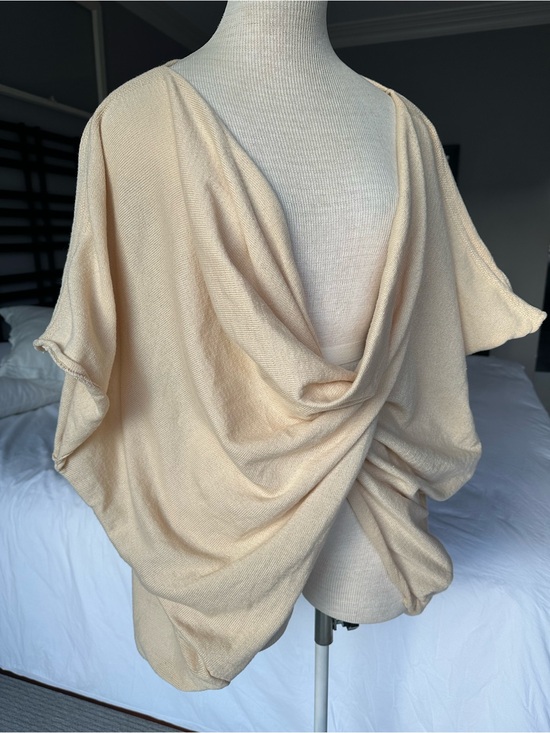 Safe the Ocean Sweaters - Save the Ocean cream knit wrap/shrug, one size fits all
